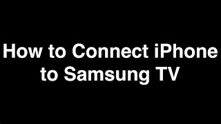 How to Connect iPhone to Samsung Smart TV  Fix it Now [upl. by Atnwahs455]