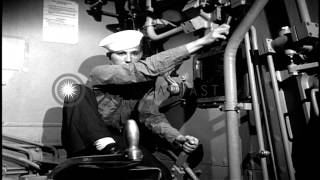 Gun Turret 16 Inch fired aboard USS Missouri HD Stock Footage [upl. by Lattie911]