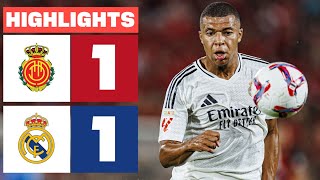 RCD MALLORCA 1  1 REAL MADRID  DEBUT de MBAPPÉ  RESUMEN LALIGA EA SPORTS [upl. by Chamberlin]