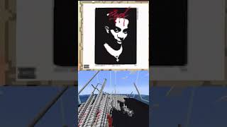 Whole Lotta Red by Playboi Carti  Minecraft Map Art minecraft playboicarti wholelottared hiphop [upl. by Hajidak177]