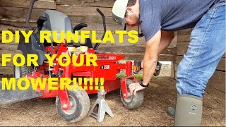 DIY RUNFLATS FOR YOUR MOWER for 10 Southern Style Lawn Care [upl. by Niroht267]