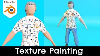 Texture Painting  Blender 41 Tutorial [upl. by Anat]