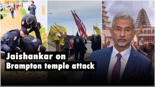 EAM Jaishankar says vandalism of Hindu temple in Canada deeply concerning [upl. by Kreiker]