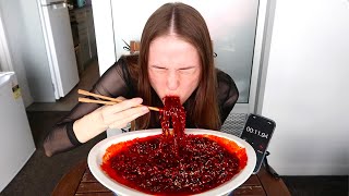 Korean 10x Spicy Nuclear Fire Noodle Challenge [upl. by Eneleahcim871]