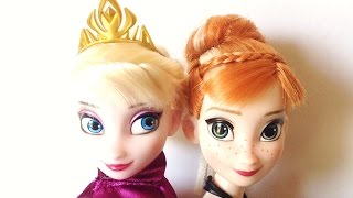 Disney Store Frozen Deluxe Fashion Doll Set 2013 restyling hair tips [upl. by Alyad]