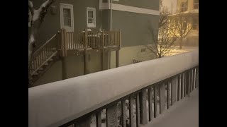 Snow Bomb Cyclone hits Cape May Nj 12922 [upl. by Ecnaret]