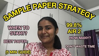 BEST STRATEGY FOR SAMPLE PAPER SOLVING CBSE AIR 2 998 cbse cbseclass10 [upl. by Froehlich]