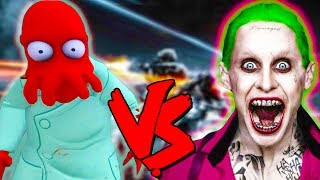 The Joker Vs Zoidberg Zombie Army  Epic Battle  Injustice 2 Costume Skin Mod [upl. by Aicala837]