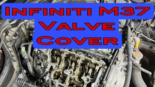 Infiniti M37G37 valve cover gasket replacement [upl. by Sallad]