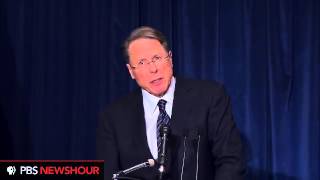 NRAs Wayne LaPierre Calls for Armed Security in Every School [upl. by Divaj]