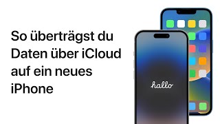 So überträgst du Daten auf ein neues iPhone  Apple Support [upl. by Narhet365]