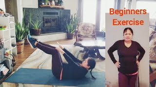 Start Exercise 1  Abs Exercise for Beginners with Visaya Voice Over 😁 [upl. by Kristianson]