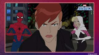 SpiderMan Teams Up with Black Widow  Marvels SpiderMan [upl. by Serene]