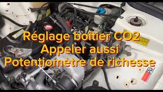 Potentiomètre CO ou boitier de richesse  Réglage sur une Renault 25 [upl. by Wickham]