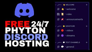 How to HOST your PYTHON DISCORD BOT for FREE 247 [upl. by Eelahs]