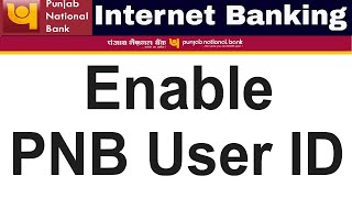 Enable PNB Netbanking User ID Without Going To Branch User Id Disabled [upl. by Strickland]