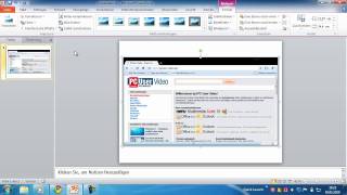 Powerpoint 2010  Screenshots direkt in Powerpoint erstellen und einfügen [upl. by Eurd]
