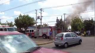 Incendio CBÑ en Peñalolen NFD in Structural Fire [upl. by Anglo145]