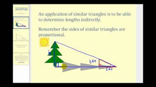 Indirect Measurement Using Similar Triangles [upl. by Inahpets398]