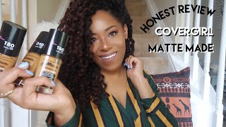 Honest Foundation Review and Demo Covergirl TruBlend Matte Made Liquid Foundation  Lia Lavon [upl. by Twyla]