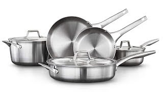 Calphalon 2029633  Premier Stainless Steel  8 Piece Cookware Set [upl. by Paton]