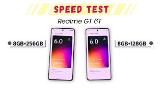 Realme GT 6T Speed Test  8GB256GB vs 8GB128GB🏅 [upl. by Imot]