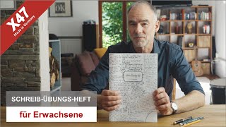 X47  Handschrift  Unterschrift verbessern  das Schreibübungsheft für Erwachsene X47088 [upl. by Aratnahs]