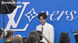 Eiji Akaso 赤楚 衛二 BOYS AND MEN  Louis Vuitton Menswear SS25 fashion show in Paris  18062024 [upl. by Hayarahs]