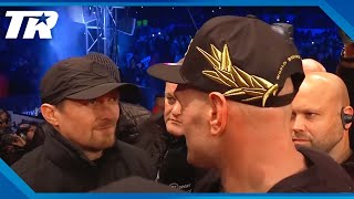 Tyson Fury Confronts Oleksandr Usyk After Knocking Out Derek Chisora in front of 60000 people [upl. by Olney]