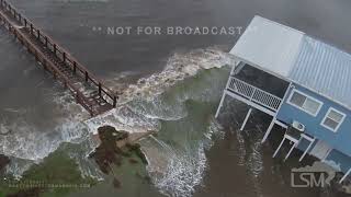 08052024 Steinhatchee FL  Hurricane Debby Landfall and Storm Surge via drone [upl. by Aihsein]