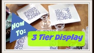 How to Make A 3 Tier Plate Stand DisplayTutorial [upl. by Edgar]