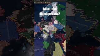 Hoi4 kaiserreich full ww2 timelapse timelapse history hoi4 mapping europe geography ww2 [upl. by Eiramait899]