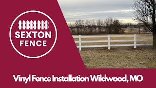 Vinyl Fence Installation Wildwood MO  Sexton Fence [upl. by Langham160]