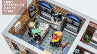 LEGO Creator Detectives Office 10246 Desk Speed Build [upl. by Ailenroc16]