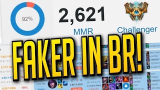 FAKER IN BR  92 Win Ratio Challenger  SoloQ Highlights [upl. by Frieder]