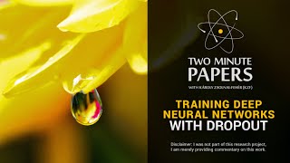 Training Deep Neural Networks With Dropout  Two Minute Papers 62 [upl. by Tyson68]