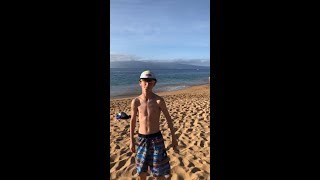 Steele Stebbins shirtless in Hawaii  25 November 2018 [upl. by Heady]