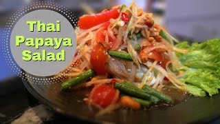 Papaya Salad recipe สูตรส้มตำ authentic Thai food [upl. by Helaine]