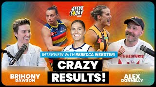 AFLW Round 4 Wrap  Unbeaten Crows Firing Hawks amp Cats Star Rebecca Webster  AFLW Today [upl. by Aleck818]