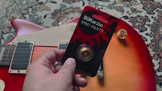 DiMarzio knob fits EMGs split shaft potentiometers when Gibson doesnt fit [upl. by Lowis]