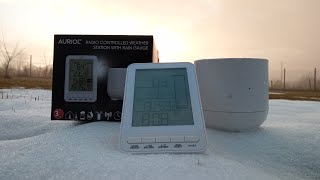 AURIOL  RADIO CONTROLLER WEATHER STATION WITH RAIN GAUGE [upl. by Armando]