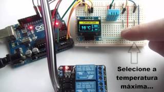 Controle de relé por temperatura com DHT11 e Arduino [upl. by Atirihs]