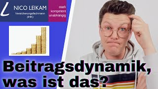 Beitragsdynamik was ist das  Wichtiges einfach erklärt  Wissen für Deine Versicherungen 💡👍 [upl. by Leban]