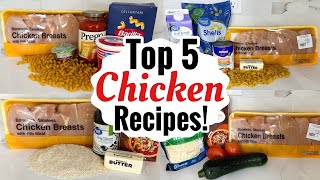 5 TASTY CHICKEN RECIPES  EASY CHICKEN DINNER IDEAS  SIMPLE amp QUICK MEALS MADE EASY  JULIA PACHECO [upl. by Nagard]