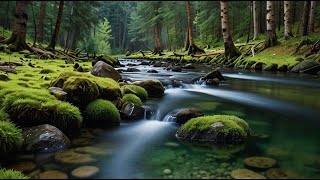 Peaceful River Flow  Natural Soundscapes for Mindful Meditation and Study [upl. by Bullough326]