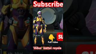 Indus battle Royal Handcam Gameplay in phone gaming indus nsggaming [upl. by Kifar]