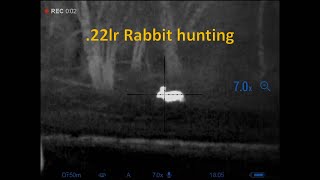 Thermal Rabbit hunting with 22lr [upl. by Bren798]