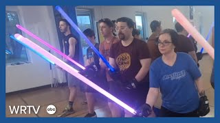 The force is strong at the Indy Lightsaber Academy [upl. by Aniluap]