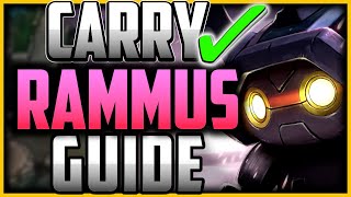 How to Rammus amp CARRY Best BuildRunes Rammus Beginners Guide Season 14 League of Legends [upl. by Yaj818]