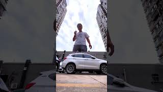 The giant almost crushed my car Please do not imitate the video effect Photography tutorial M [upl. by Heigho]